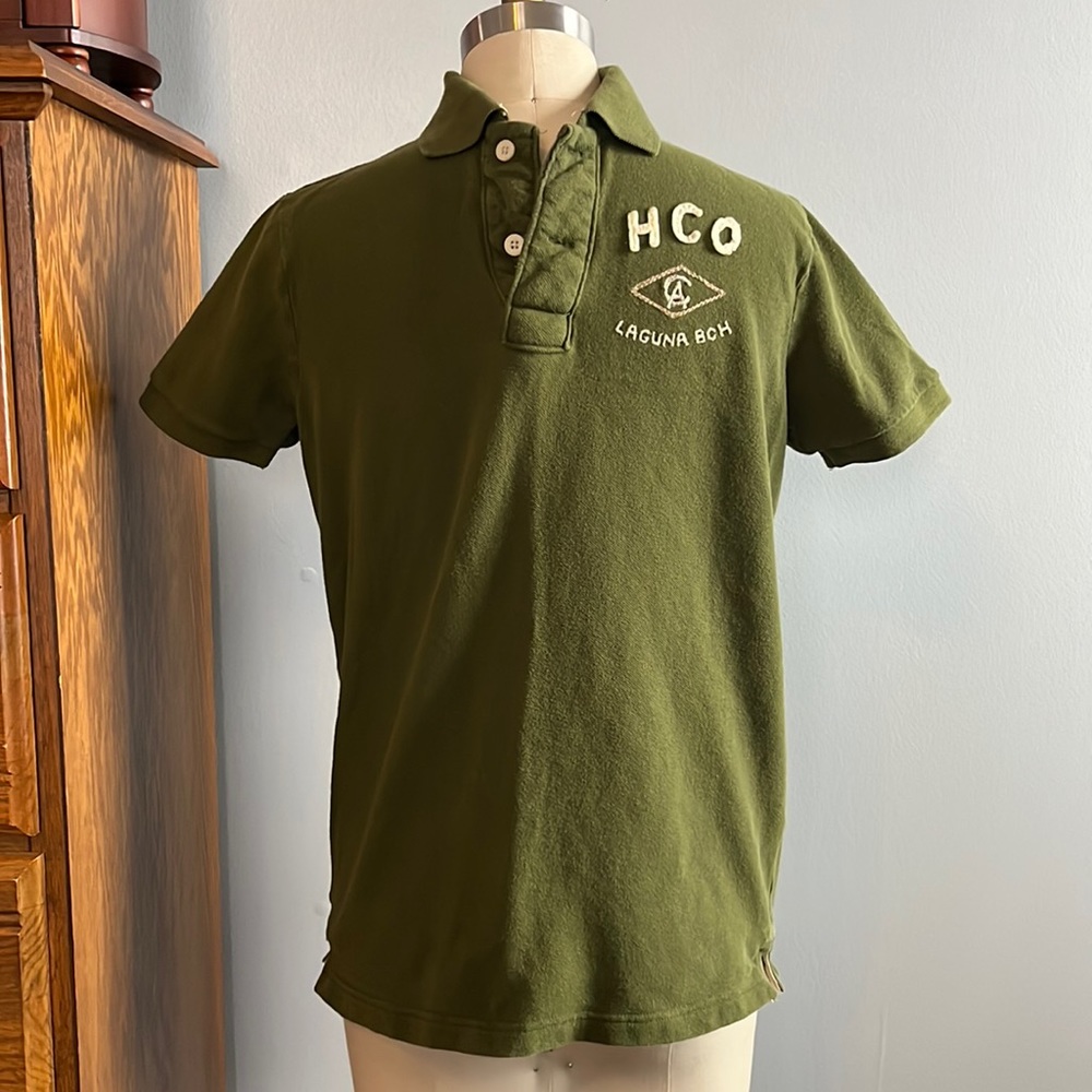 Hollister California olive green shirt